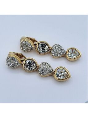 Swarovski Gold Plated Heart Earrings #1942
